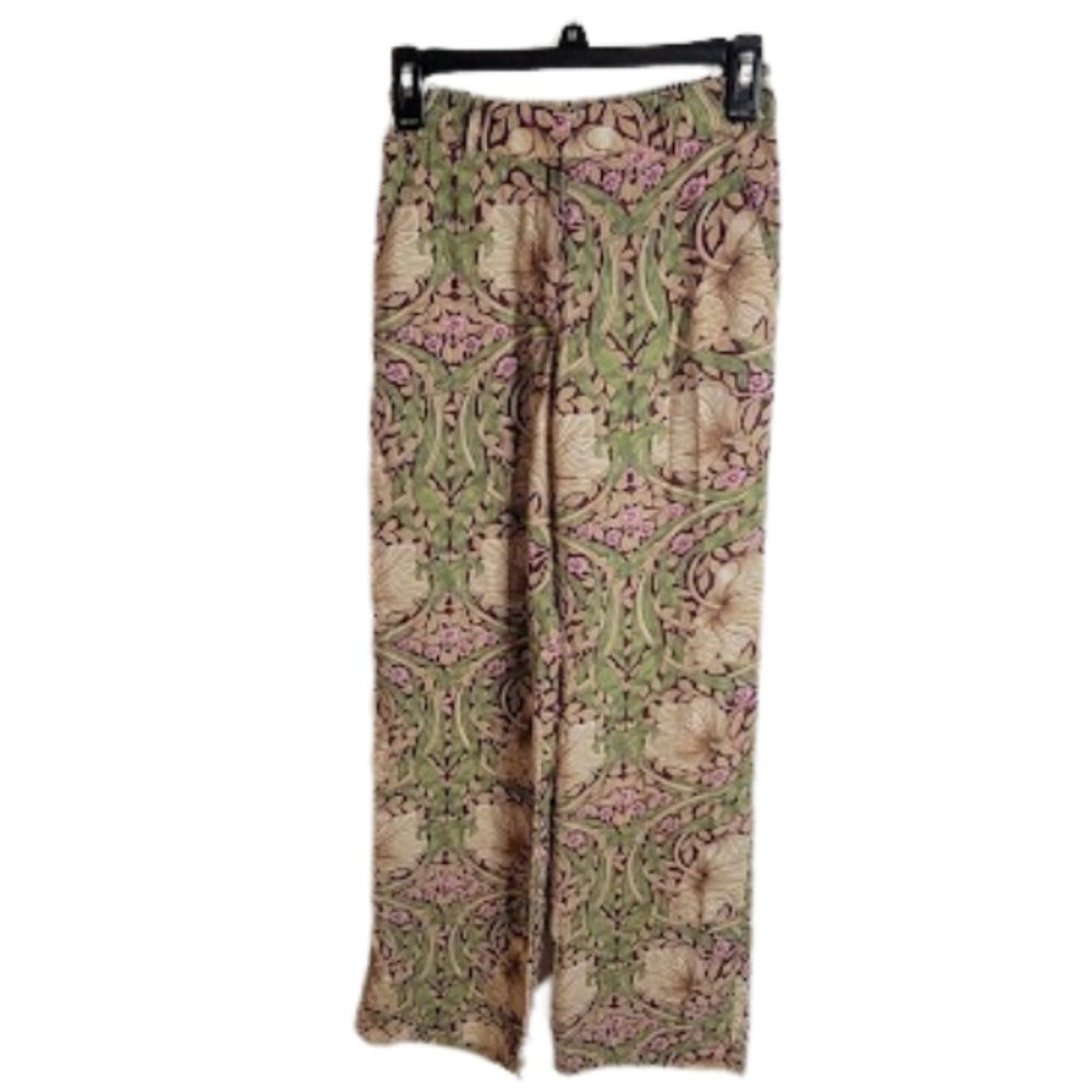 H&M Tencel Printed Pants - Size 2 - Excellent Used Condition